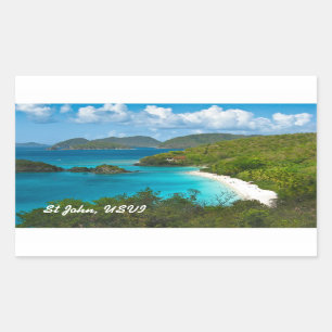 Trunk Bay, St John USVI Sticker
