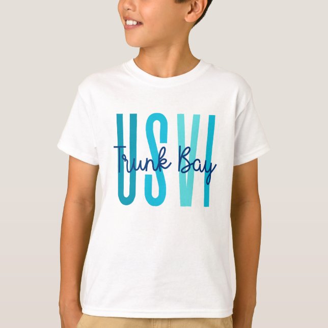 Trunk Bay USVI (Ocean) T-Shirt (Front)