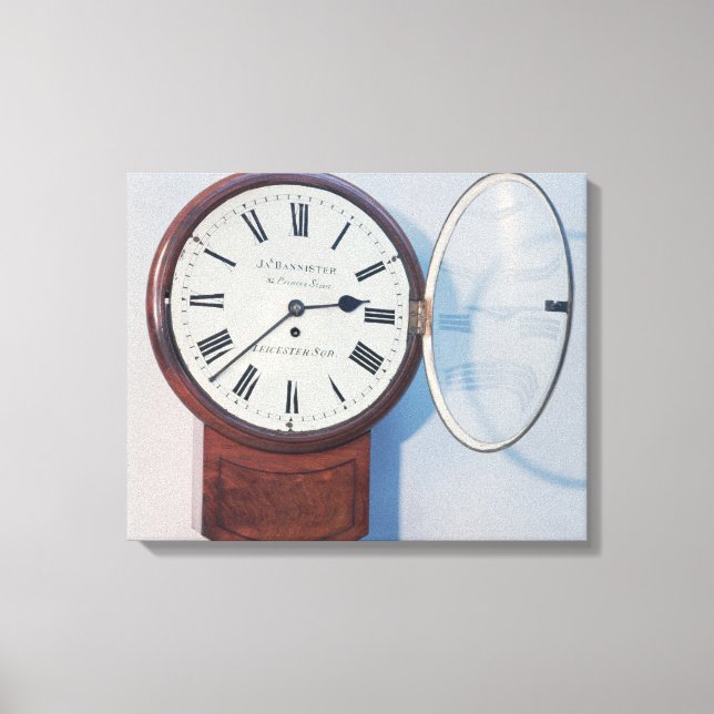 Trunk dial clock, London, 1850 Canvas Print (Front)