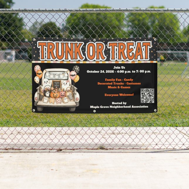 Trunk or Treat Halloween Banner (Insitu)