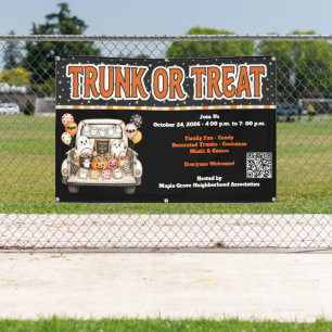 Trunk or Treat Halloween Banner