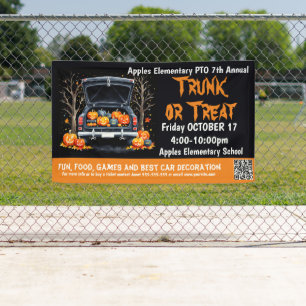 trunk or treat halloween event Fundraiser Church Banner