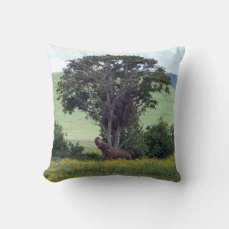 Trunk to the Breeze – Ngorongoro African Elephant Throw Pillow