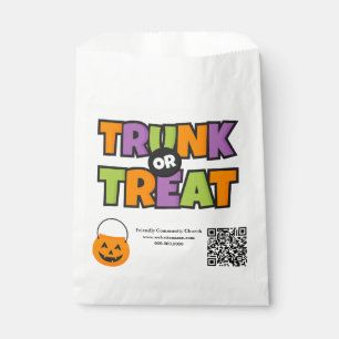 Trunk Treat QR Code Church Community Event Favour Bag