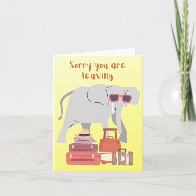 Trunks packed and ready to go! card (Front)