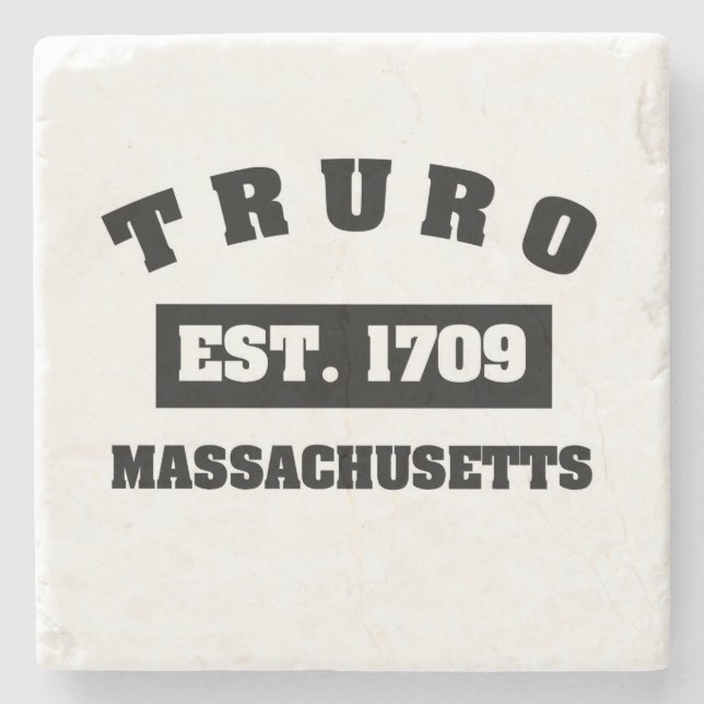 Truro Est. 1709 Stone Coaster (Front)