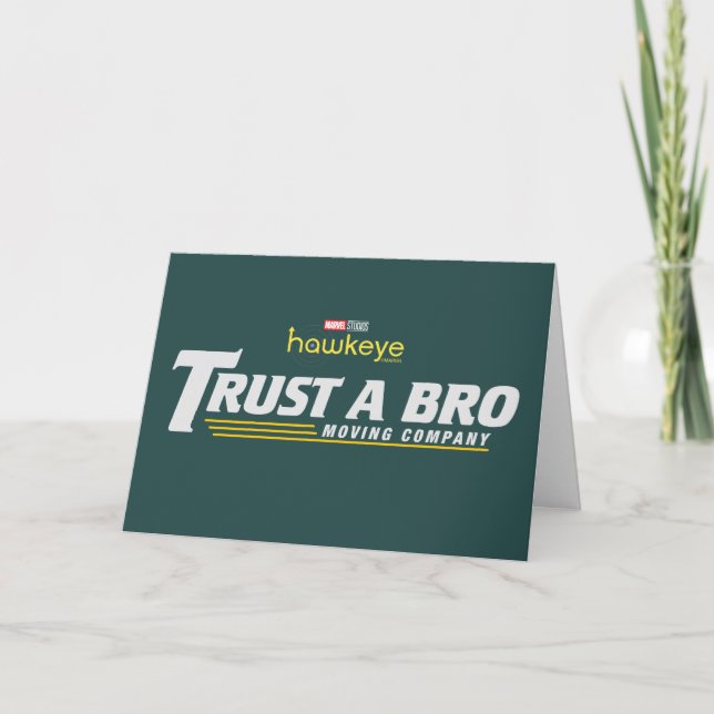 Trust A Bro Moving Company Card (Front)