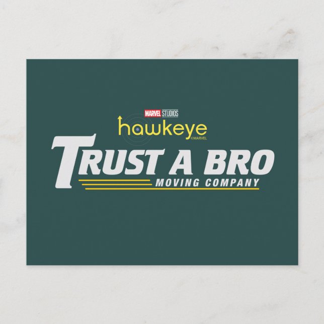 Trust A Bro Moving Company Postcard (Front)