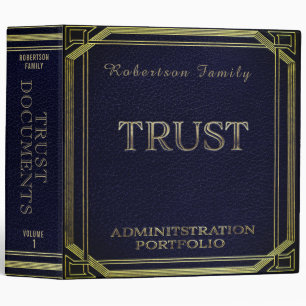 Trust Administration Portfolio 3 Ring Binder
