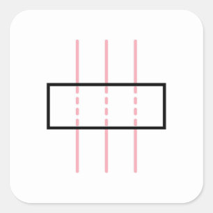 trust and honesty in pink square sticker