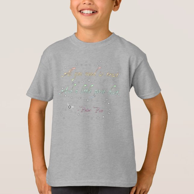 Trust and Pixie Dust Kid's Organic T-Shirt (Front)