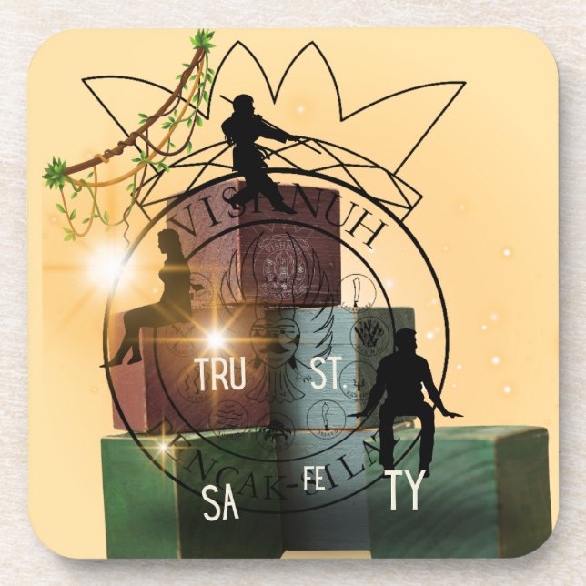 Trust and safety developers coaster (Front)
