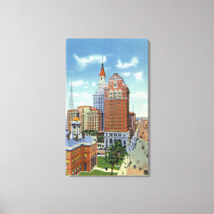 Trust Bldg and Travelers Tower View Canvas Print