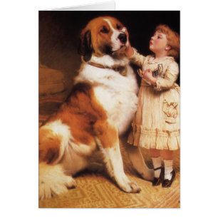 Trust by Charles Burton Barber, Saint Bernard Dog