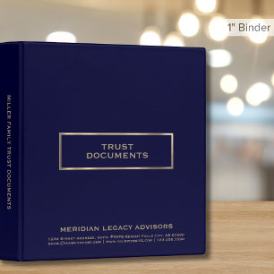 Trust Documents Estate Planning Binder