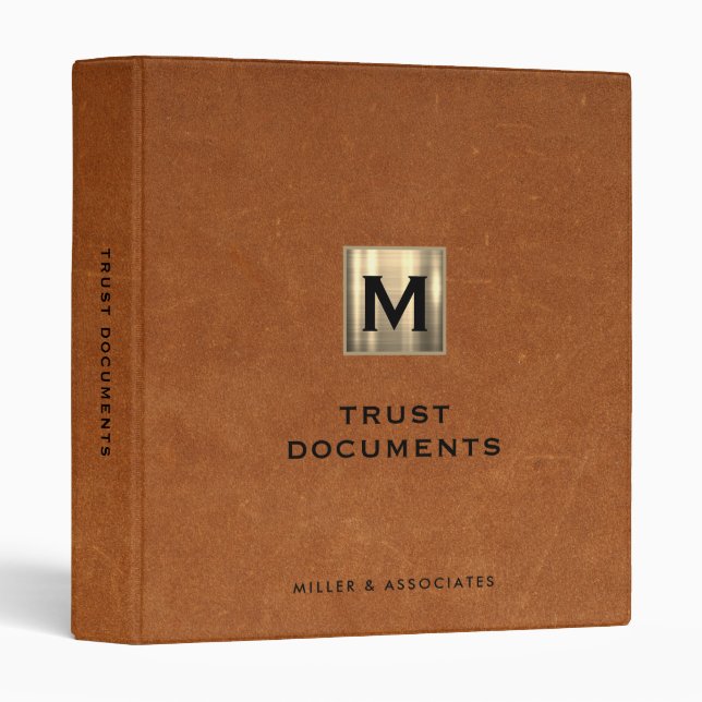 Trust Documents Portfolio Binder (Front/Spine)