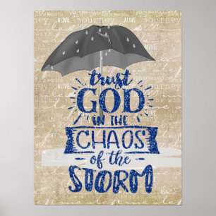 Trust God Affirmation Poster