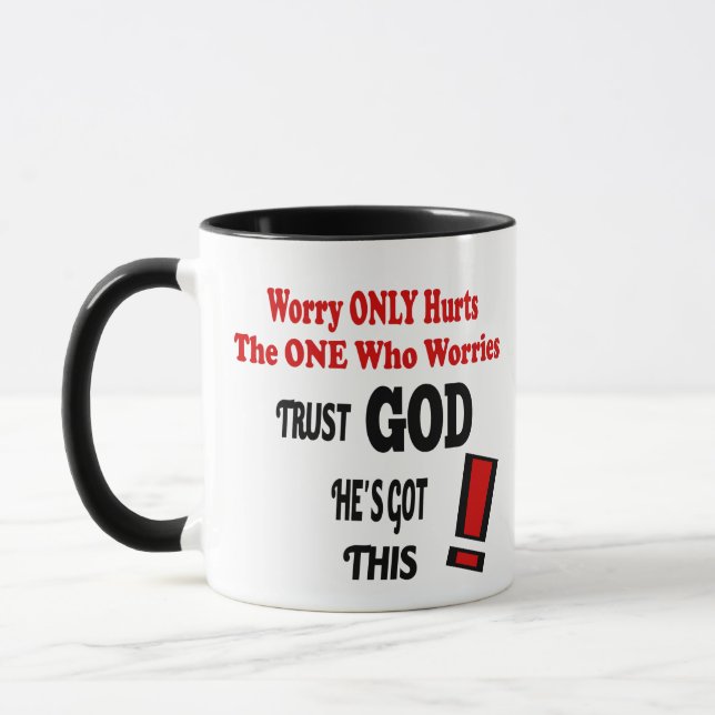 Trust God Coffee Mug (Left)