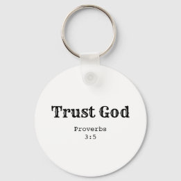 Trust God Keychain