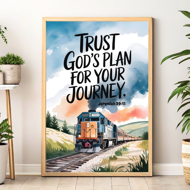 Trust God’s Plan for Your Journey Christian Art Poster (Creator Uploaded)