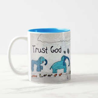 Trust God Two-Tone Coffee Mug