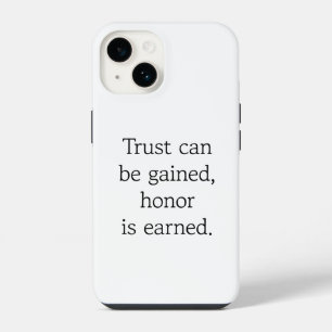 Trust & Honour iPhone Case