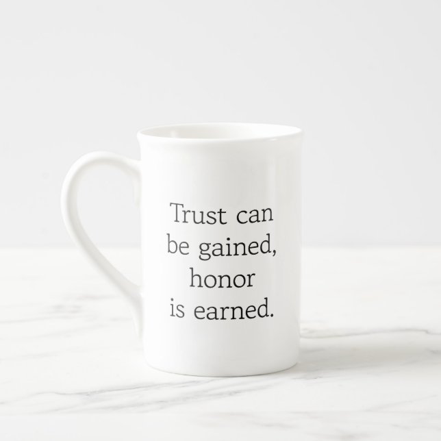 Trust & Honour Specialty Mug (Left)