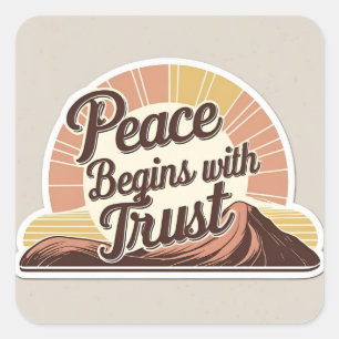  trust in Allah Square Sticker