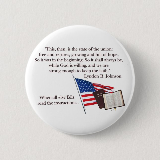 Trust in God 2 Inch Round Button (Front)