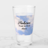 Trust in God Blue Sky Custom Name Inspirational