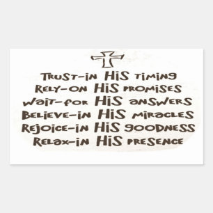 Trust in God Sticker