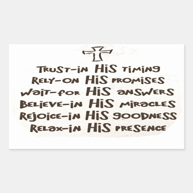 Trust in God Sticker (Front)