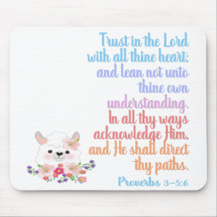 Trust in the Lord Bible Verse Mouse Pad
