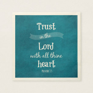 Trust in the Lord Bible Verse Napkin