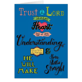 Trust In the Lord card