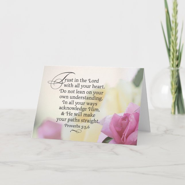 Trust in the Lord Card (Front)