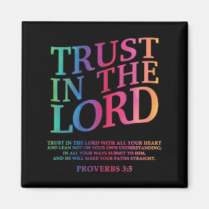 Trust In The Lord Christian Jesus God Sister Broth Magnet
