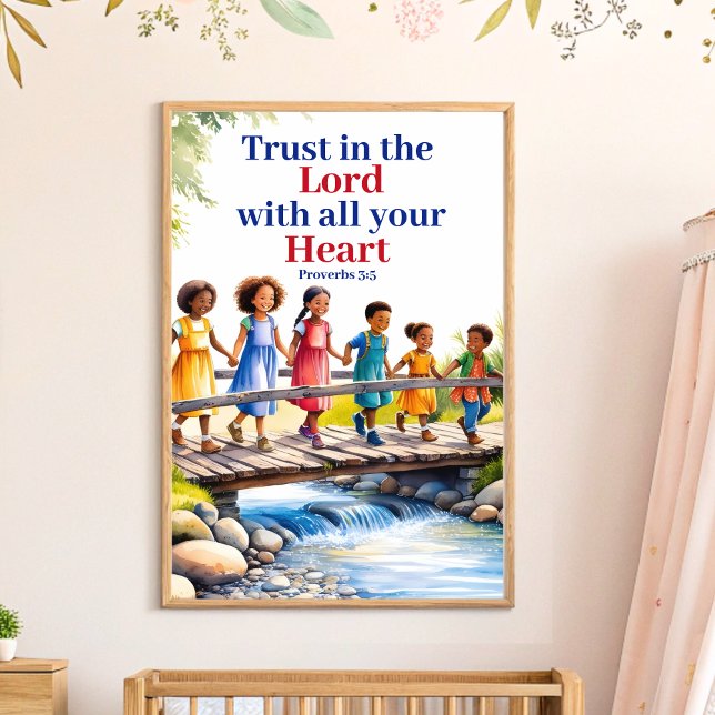 Trust In The Lord Christian Nursery Wall Art (Creator Uploaded)