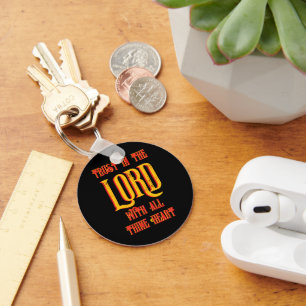 Trust in the LORD Custom Name Keychain