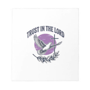 Trust in the Lord Dove Christian T-Shirt Design (2 Notepad