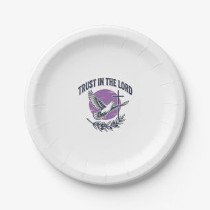 Trust in the Lord Dove Christian T-Shirt Design (2 Paper Plate