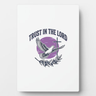 Trust in the Lord Dove Christian T-Shirt Design (2 Plaque