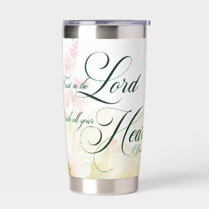 Trust in the Lord floral Insulated Tumbler