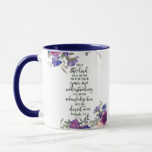 Trust in the Lord floral   Mug