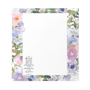 Trust in the Lord floral   Notepad