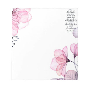 Trust in the Lord floral   Notepad