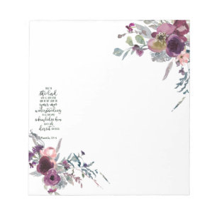 Trust in the Lord floral   Notepad