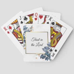 Trust in the Lord Floral Playing Cards