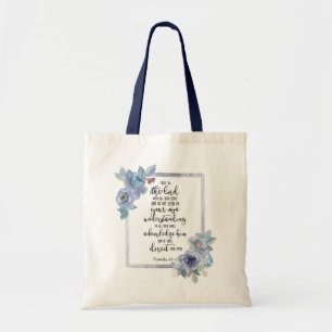 Trust in the Lord floral Tote Bag