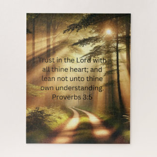 Trust in the Lord Forest Path Inspirational Puzzle